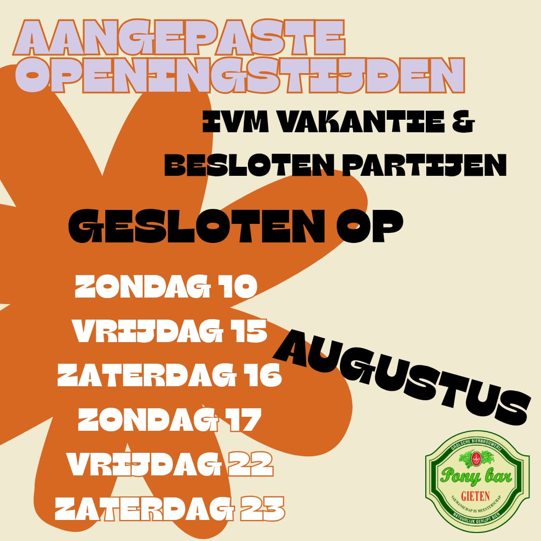 Gesloten @ Ponybar