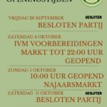 Najaarsmarkt voor de deur van Ponybar