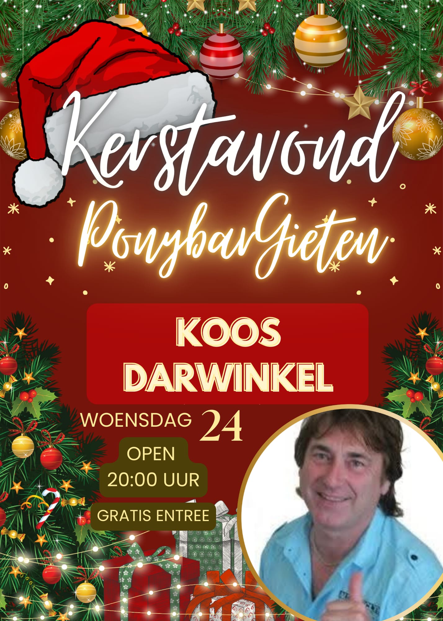 Kerstavond met Koos Darwinkel @ Ponybar