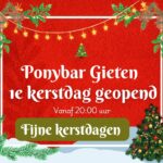 Eerste kerstdag open @ Ponybar